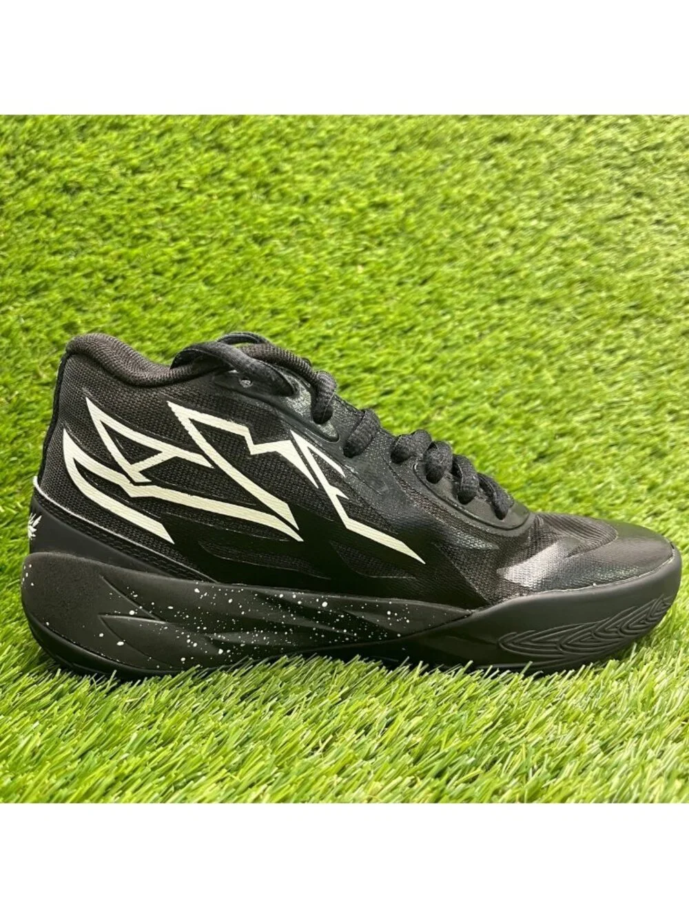Puma LaMelo Ball MB.02 Mens Size 5 Black Athletic Basketball Shoes Sneakers